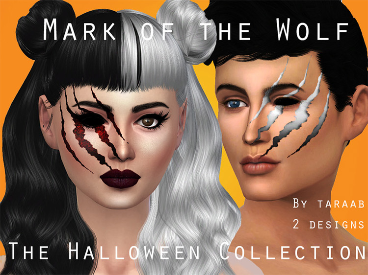 The Halloween Collection – Mark of the Wolf by taraab Sims 4 CC