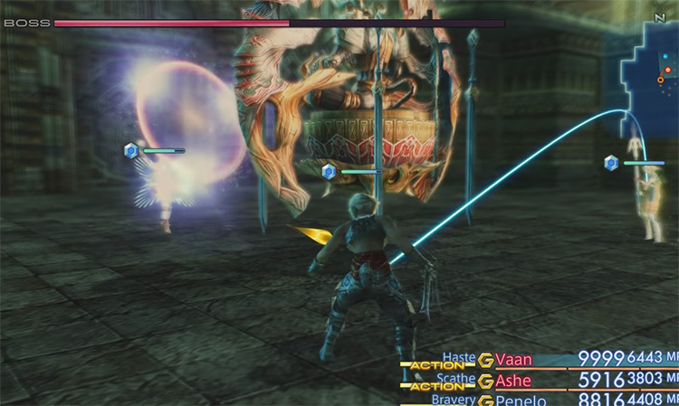 Chaos Esper battle screenshot from FFXII TZA