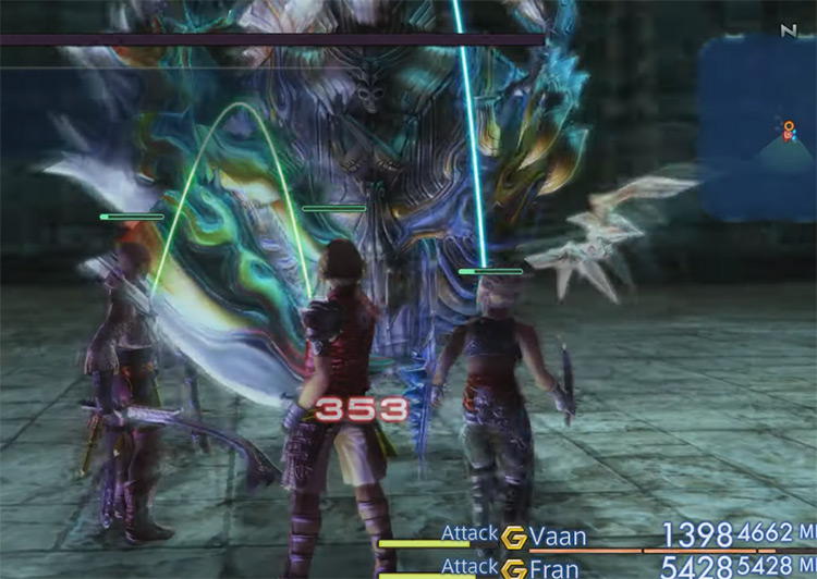 Zeromus battle screenshot in FFXII TZA