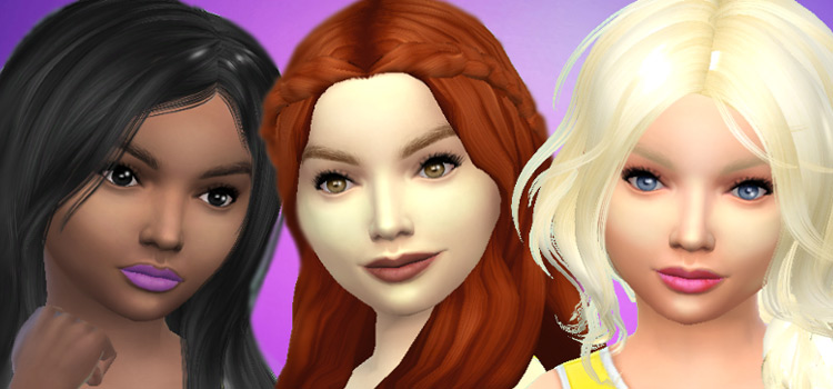 Child makeup preview CC set for The Sims 4