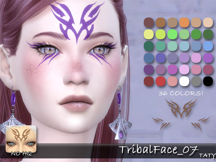 Tribal Face Makeup for The Sims 4