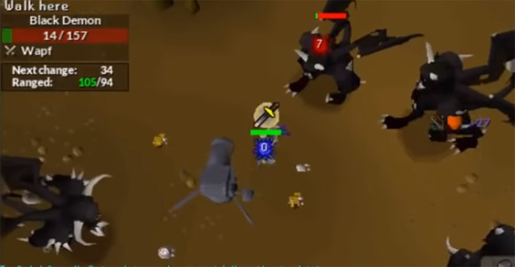 Black Demon Slayer Task Training / OSRS