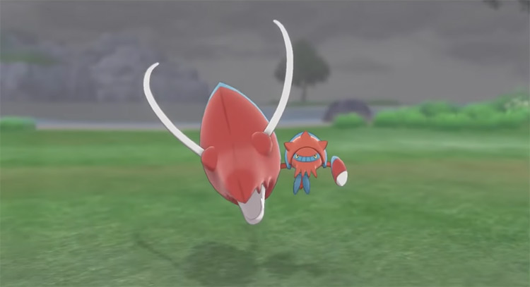 Red Shiny Clawitzer from Pokémon SWSH