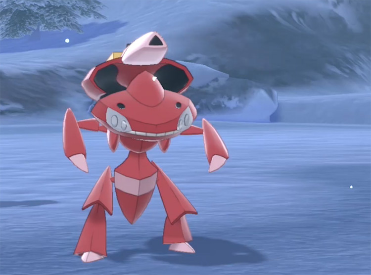 Shiny Genesect in Pokémon Sword and Shield 