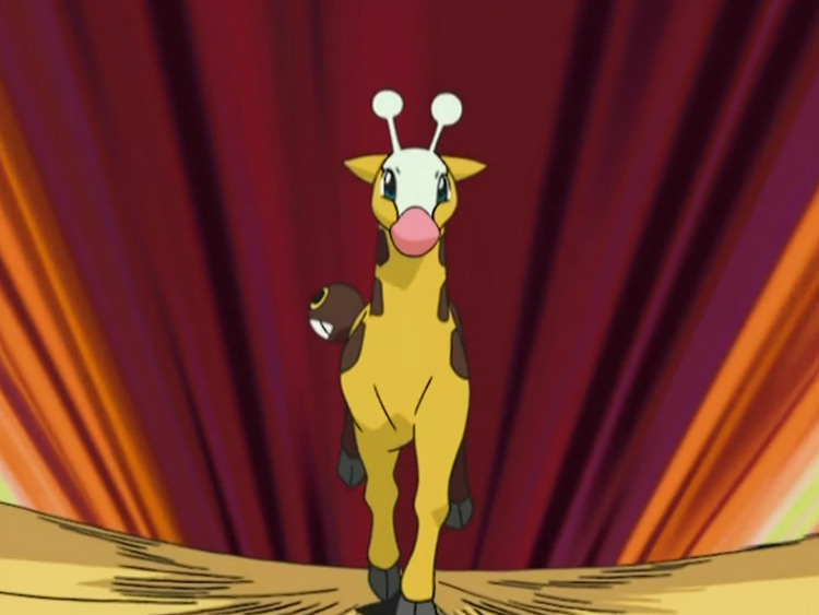 Girafarig Pokemon in the anime