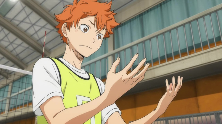 Shoyo Hinata in Haikyuu!! anime