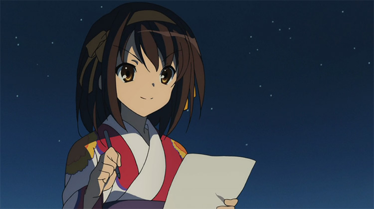 Haruhi Suzumiya in The Melancholy of Haruhi Suzumiya