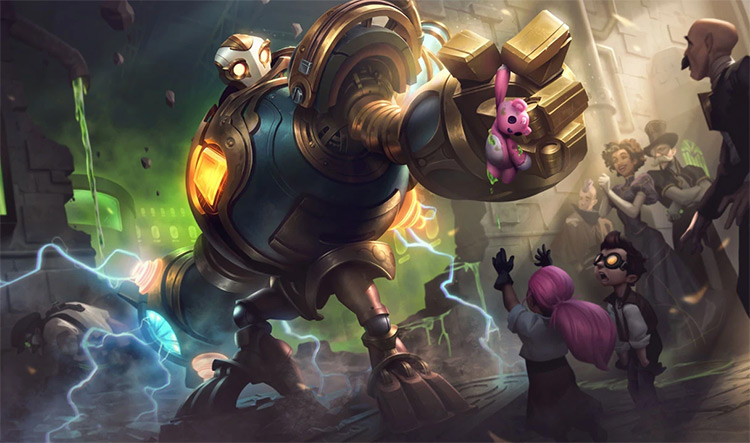 Victorious Blitzcrank Skin Splash Image from League of Legends