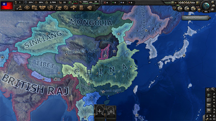 China map screen / HOI4