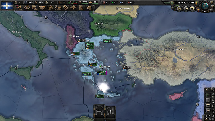 Greece map screen / HOI4