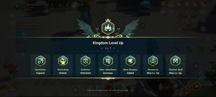 Kingdom Level Up (Level 7 Unlocked Features) / Ni no Kuni: Cross Worlds