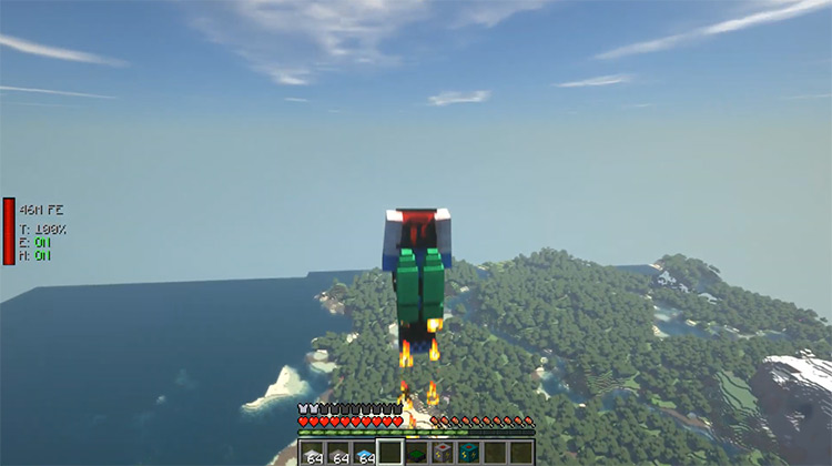 Iron Jetpacks mod for Minecraft