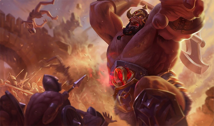 Barbarian Sion Skin Splash Image from League of Legends