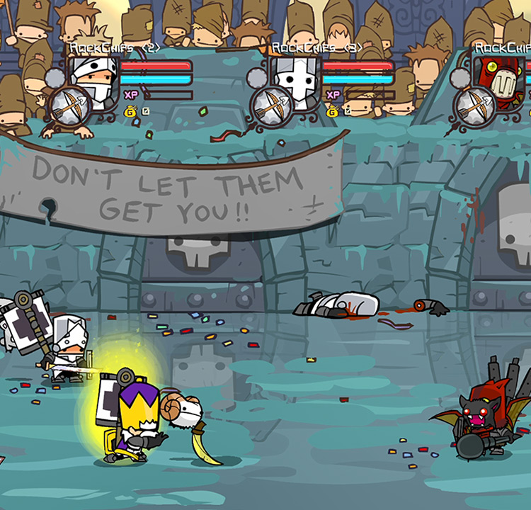 The King sends forth Rammy to tackle Fire Demon Castle Crashers