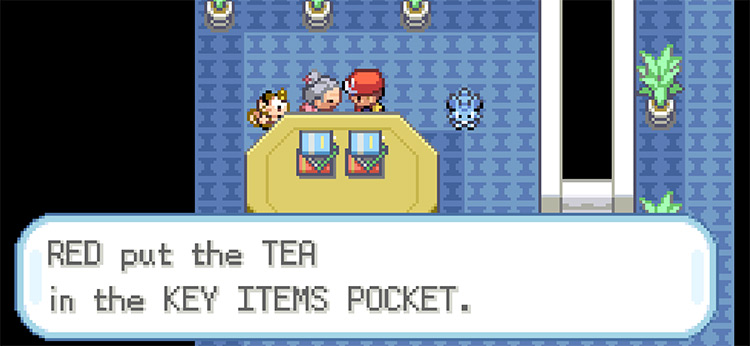 Getting the Tea from the lady in Celadon City / Pokemon FRLG