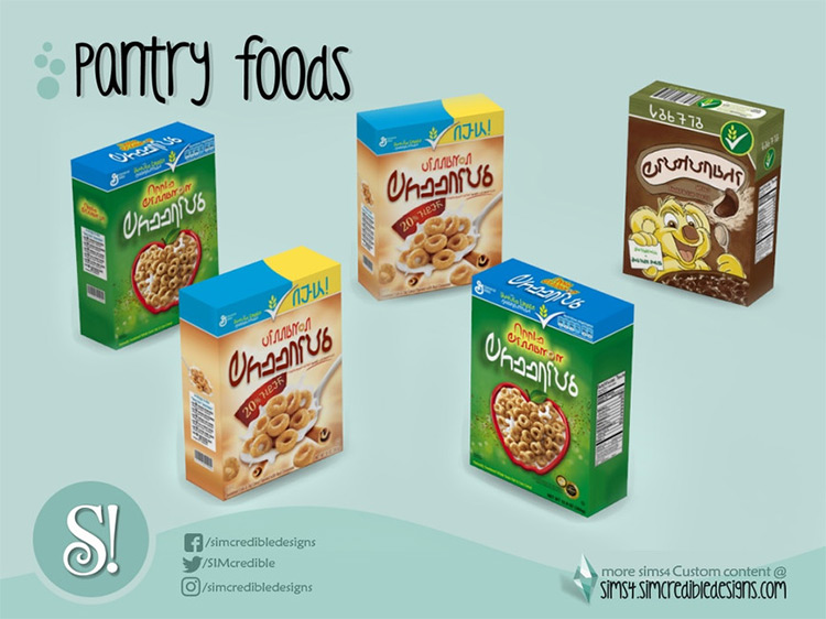 Naturalis Pantry Cereal Box / Sims 4 CC