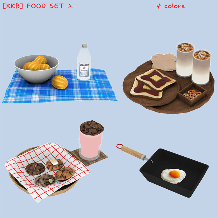 Food Set #2 / Sims 4 CC
