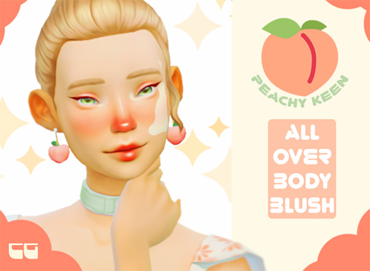 Peachy Keen All Over Body Blush / Sims 4 CC