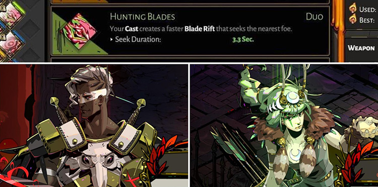 Hunting Blades (Ares/Artemis) Duo Boon / Hades