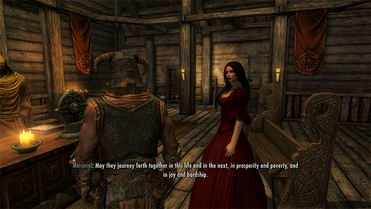 An Appropriately Attired Wedding Couple mod for Skyrim
