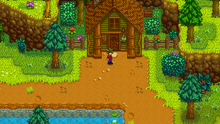 The Adventurer’s Guild, located on the east side of the Mines’ entrance / Stardew Valley