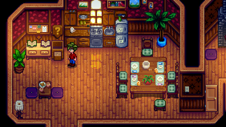 Standing next to the Lost and Found box at Mayor’s Manor / Stardew Valley