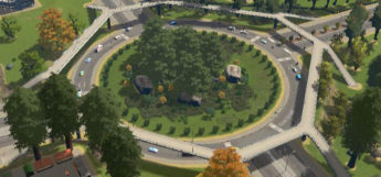 Roundabout in Cities: Skylines