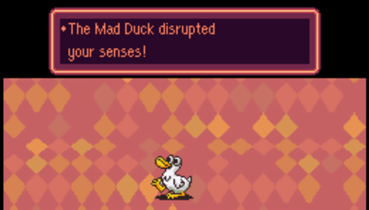 Mad Duck attempting to lower your a character’s concentration / Earthbound