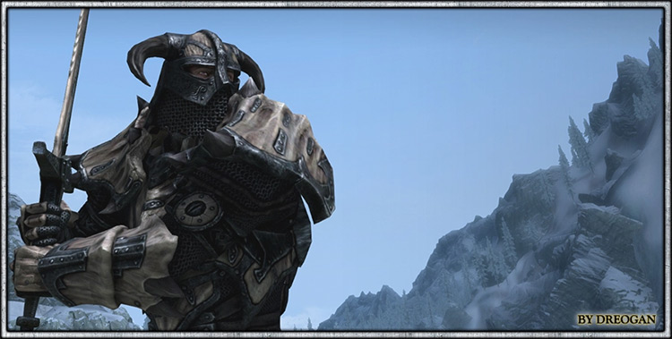 Dragonbone Ebonsteel Armor mod for Skyrim