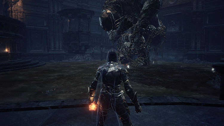 The kneeling Giant that guards the Pale Tongue / Dark Souls 3