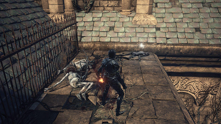 The corpse that holds the Pale Tongue / Dark Souls 3