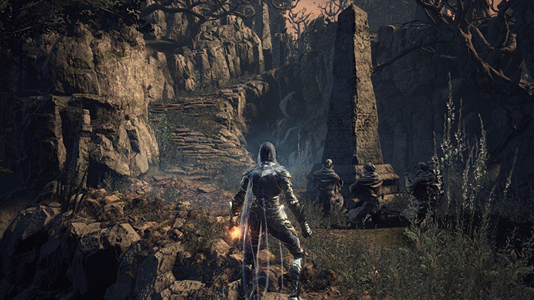The path past the monolith / Dark Souls 3