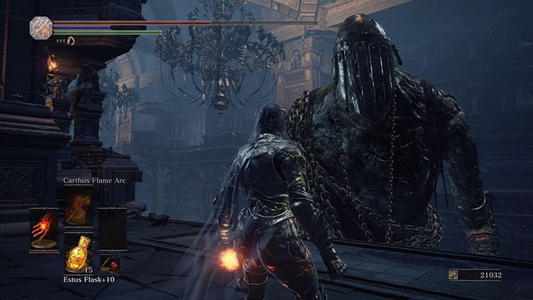 The Giant getting ready to attack / Dark Souls 3