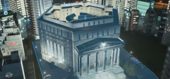 Court House in a city (Cities:Skylines)
