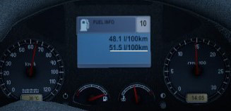 Fuel consumption in 10th gear / Euro Truck Simulator 2