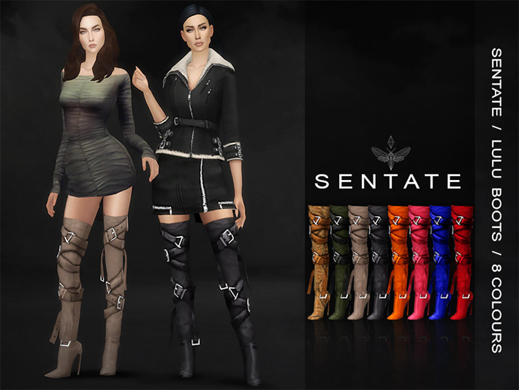 Sims 4 Maxis Match Thigh High CC  Boots   Socks    FandomSpot - 60