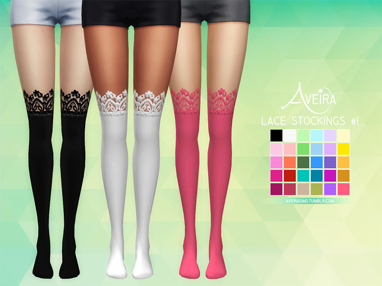 Lace Stockings / Sims 4 CC