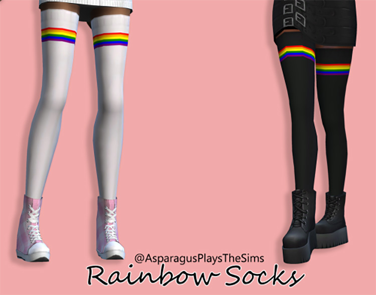 Sims 4 Maxis Match Thigh High CC  Boots   Socks    FandomSpot - 30