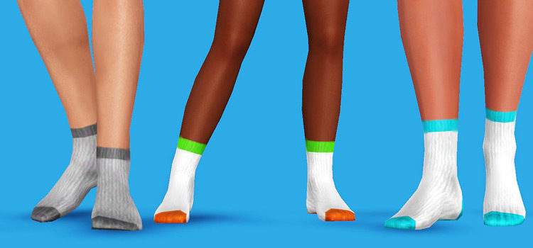 Sims 4 Maxis Match Socks CC (Male + Female)