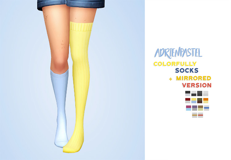 Colorfully Socks / Sims 4 CC