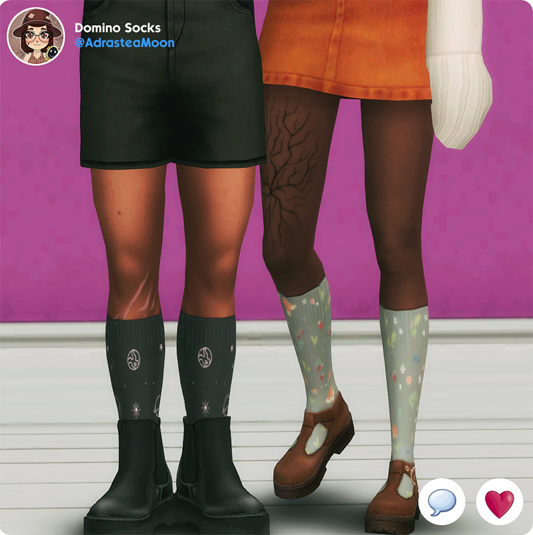 Domino Socks / Sims 4 CC