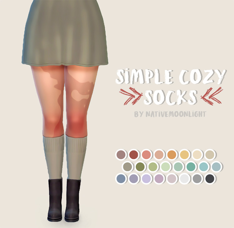 Simple Cozy Socks / Sims 4 CC