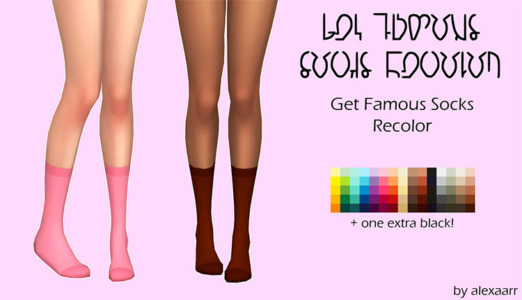 Get Famous Socks Recolor / Sims 4 CC