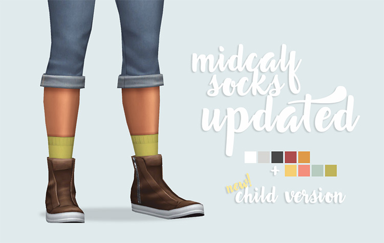 Midday Socks Updated / Sims 4 CC