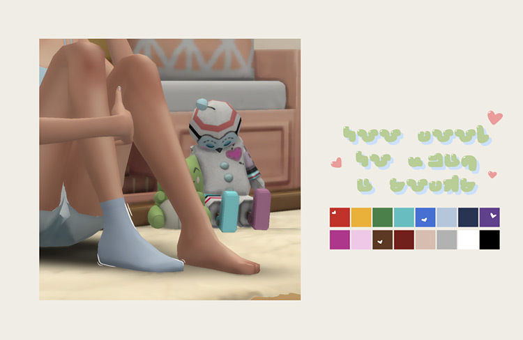 Too Cool to Match My Socks + Too Cool to Wear a Sock / Sims 4 CC