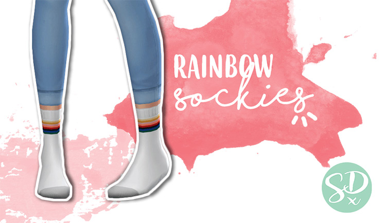 Rainbow Sockies / Sims 4 CC