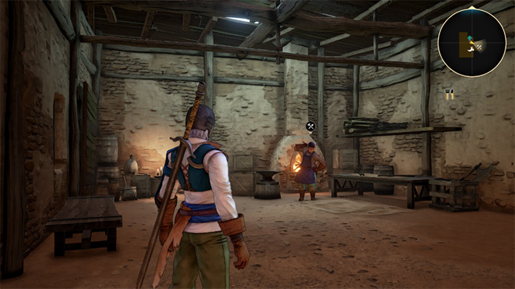 The first weapon crafting station is discovered early in the adventure / Tales of Arise