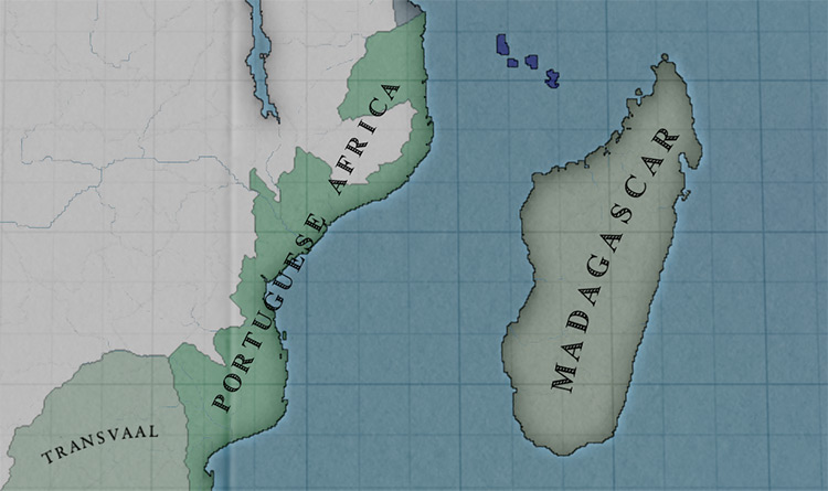 Mozambique can be settled early on, and doing so will help you immensely / Victoria 2