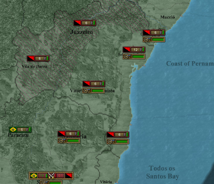 Rebels fighting against the Brazilian army / Victoria 2
