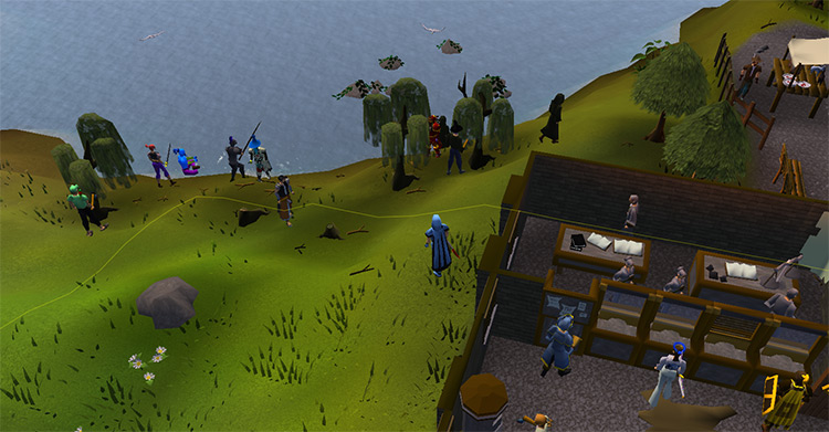 Draynor village in a f2p world. / OSRS